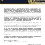 PODER JUDICIAL PRONUNCIAMIENTO